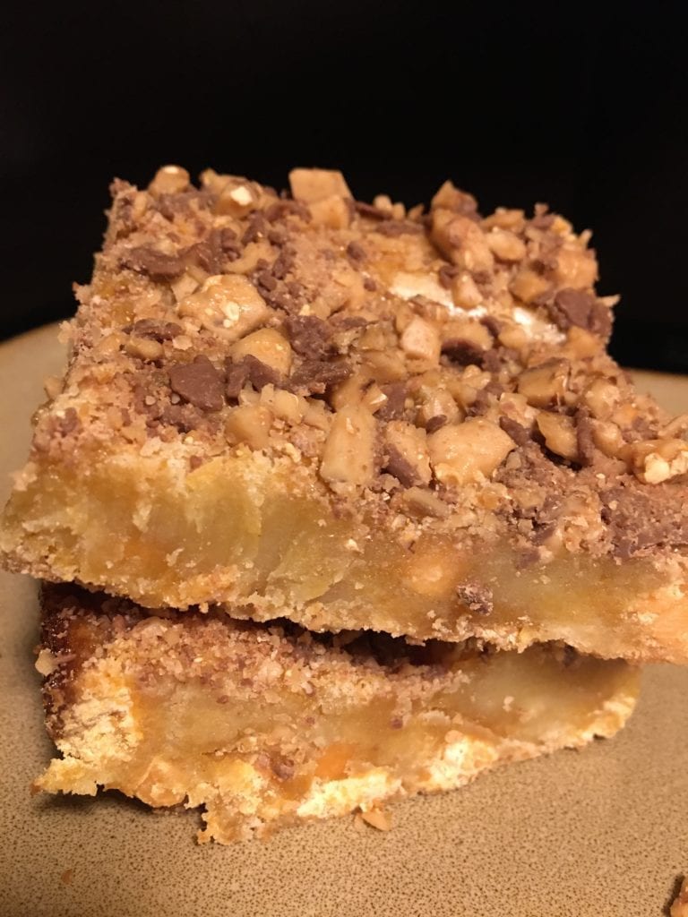 Caramel Toffee Blondies